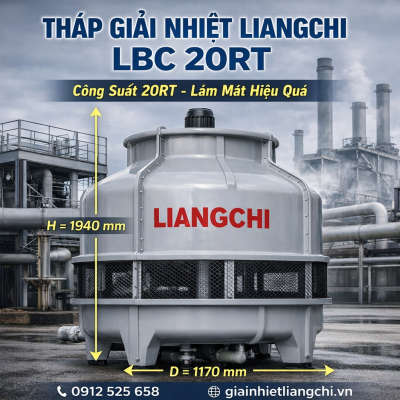 Tháp Giải Nhiệt Liangchi LBC 20RT Tháp Giải Nhiệt Liangchi LBC 20RT