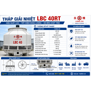 Tháp Giải Nhiệt LBC 40RT Liang Chi