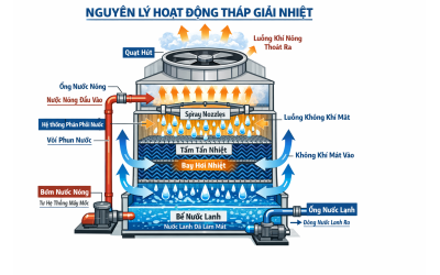 Nguyên Lý Hoạt Động Của Tháp Giải Nhiệt (Cooling Tower)